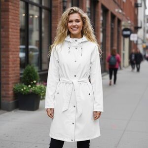 NWOT Rains x Urban Outfitters Women's Waterproof Trench Coat Rain Coat Classic